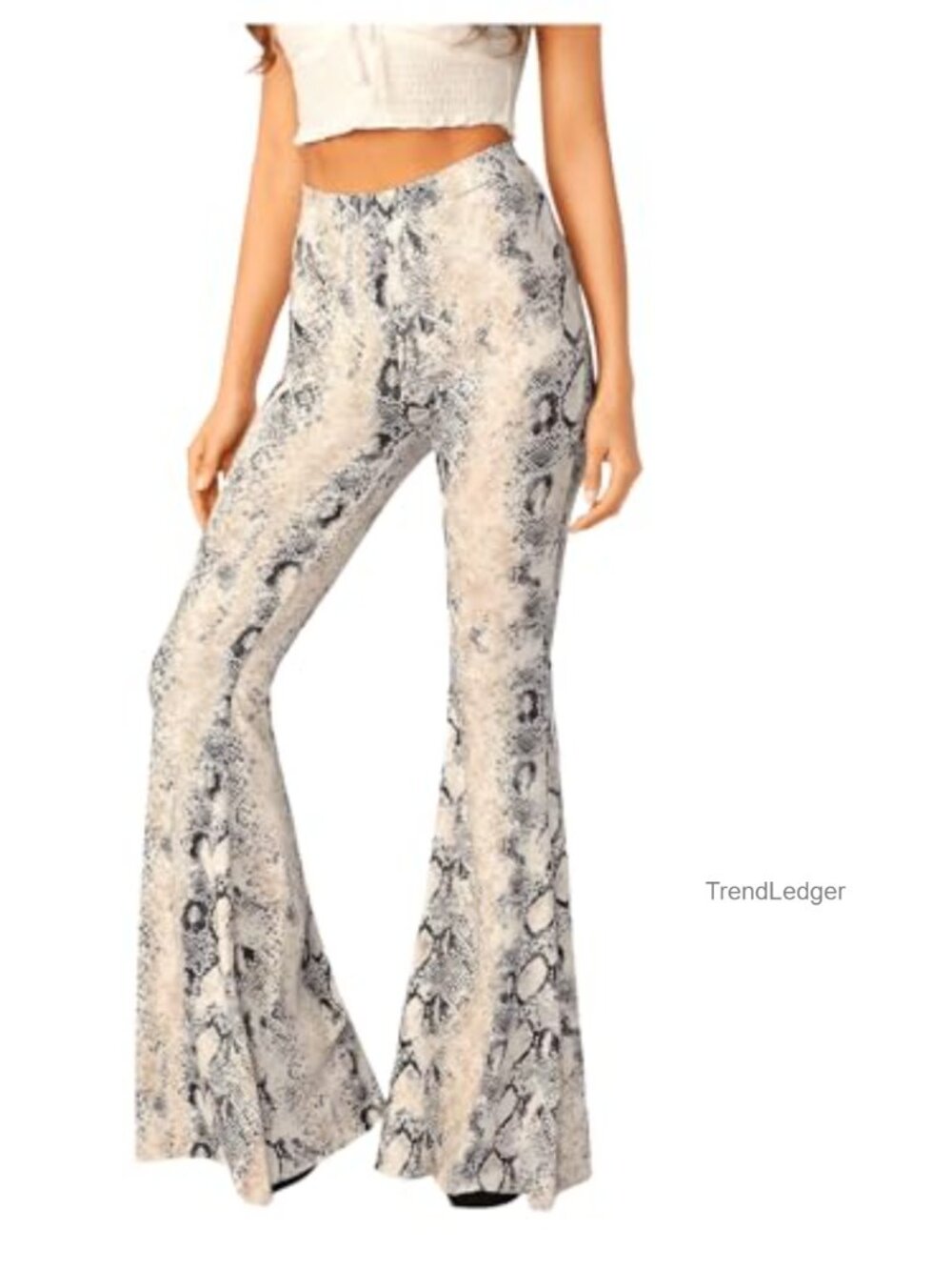 Women's High Waist Ribbed Knit Flare Leg Palazzo Pants Soft Stretch